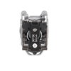 Pilot light, Harmony XB4,metal, red flush mounted, 30mm, universal LED, plain lens, 110…120V AC
