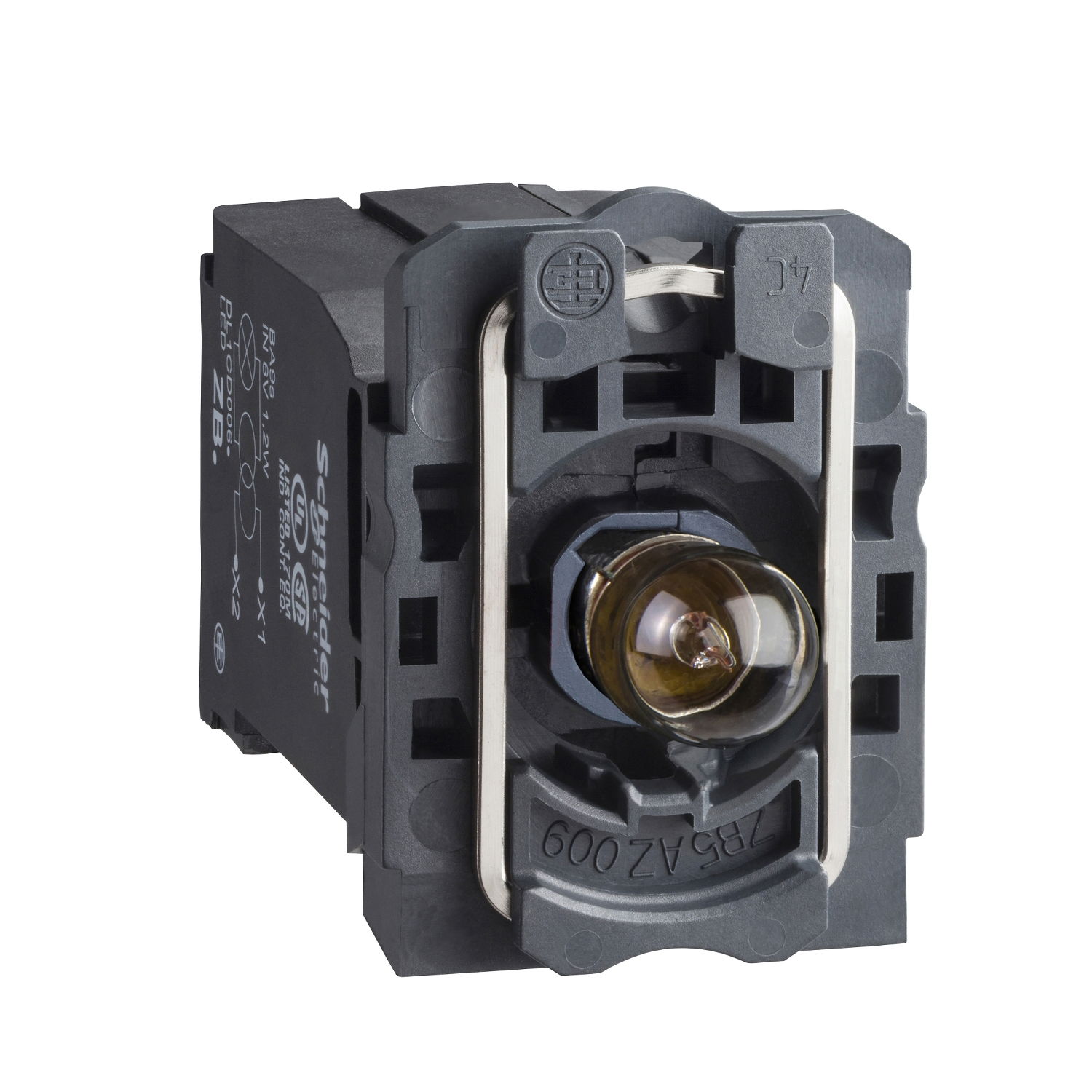 Light block with body/fixing collar with BA9s incandesc. bulb 440...480V