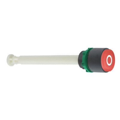 Red projecting reset pushbutton Ø22 marked O for 17...120 mm actuation distance