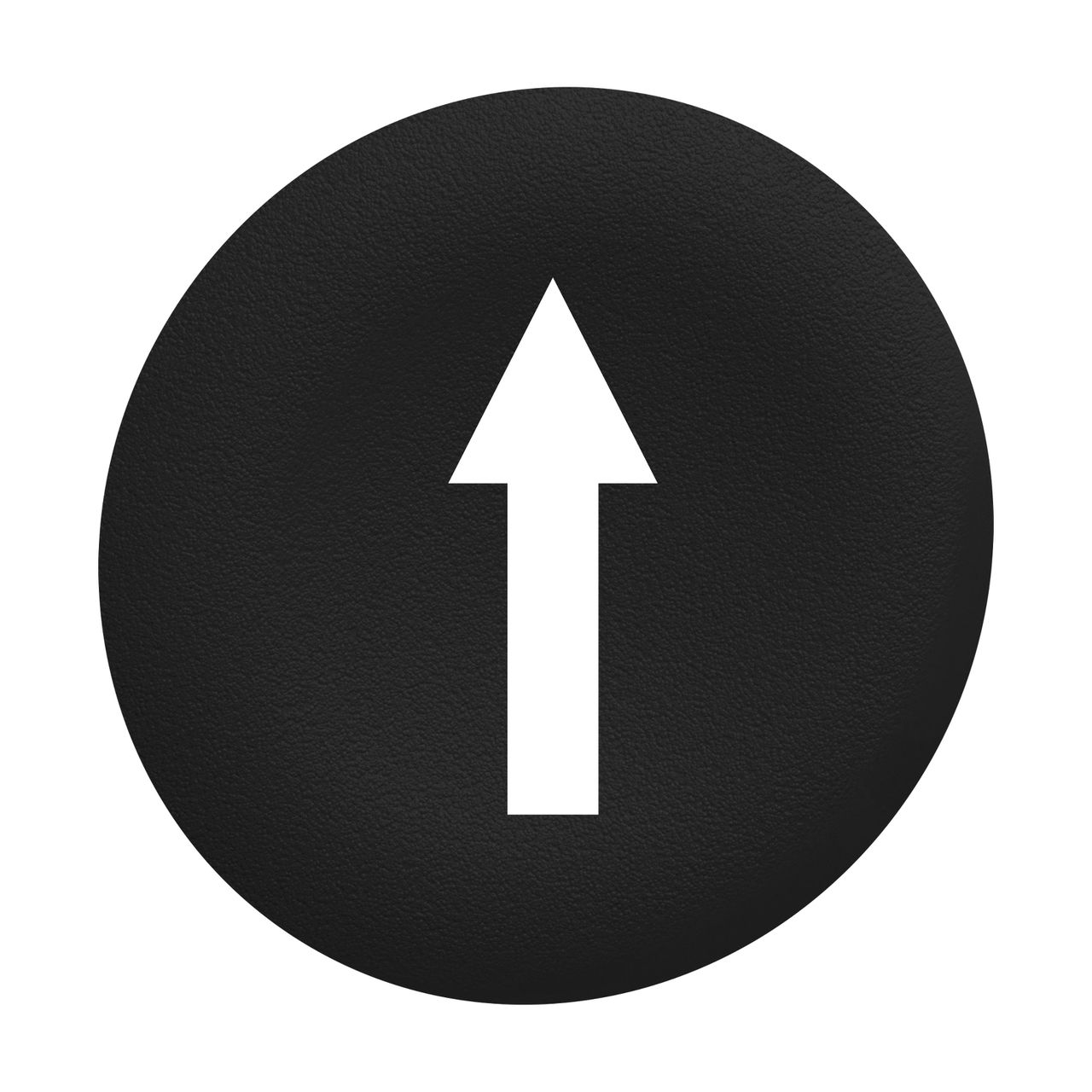 Black plain cap up arrow for flush mounted push button