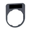 Harmony XB5, Legend holder 40 x 50 mm for flush mounted heads, plastic, with legend 8 x 27 mm, unmarked