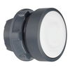 White flush illuminated pushbutton head Ø22 spring return for BA9s bulb