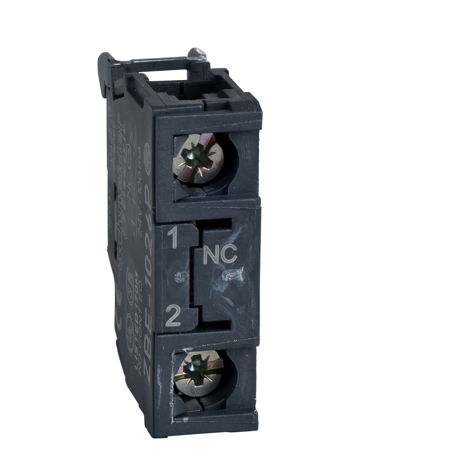Single contact block for head Ø22 1NC late break screw clamp terminal