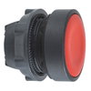 Red flush pushbutton head Ø22 push-push unmarked