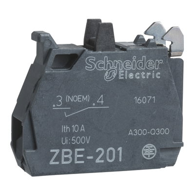 Single contact block for head Ø22 1NO early make screw clamp terminal