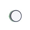 Push button head, plastic, flush, white, Ø22, spring return, unmarked
