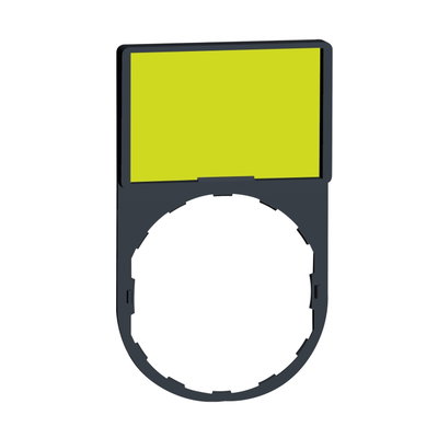 Legend holder 30 x 50 mm with legend 18 x 27 mm unmarked