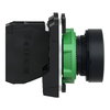 Harmony XB5, Push button, plastic, flush, green, Ø22, spring return, marked I, 1 NO