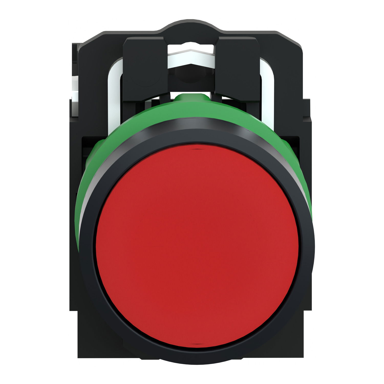 Push button, plastic, flush, red, Ø22, spring return, unmarked, 1 NO – Image 3 of 7