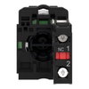 Red flush complete pushbutton Ø22 spring return 1NC "O"