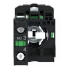 Selector switch, plastic black, Ø22, 2 positions, stay put, 1 NO