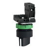 Selector switch, plastic black, Ø22, 2 positions, stay put, 1 NO