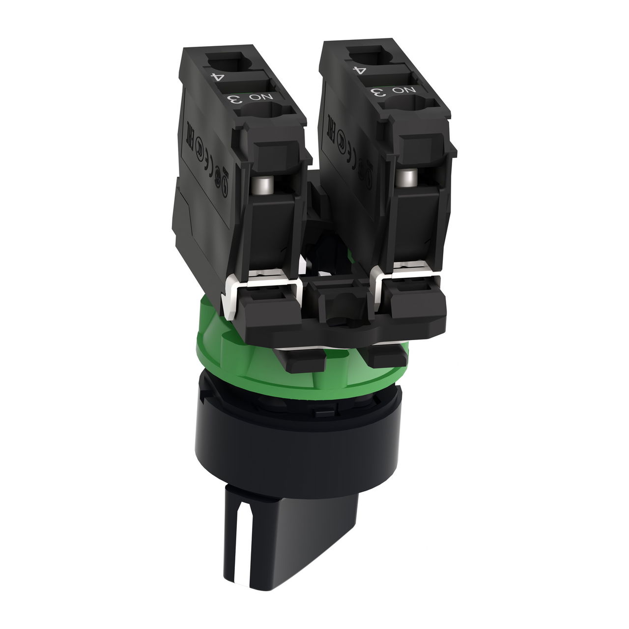 Harmony XB5, Selector switch, plastic, black, Ø22, 2 positions, stay put, 2 NO – Image 5 of 9
