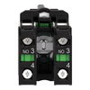 Harmony XB5, Key switch selector, plastic, black, Ø22, key n°455, 3 positions, stay put, 2 NO