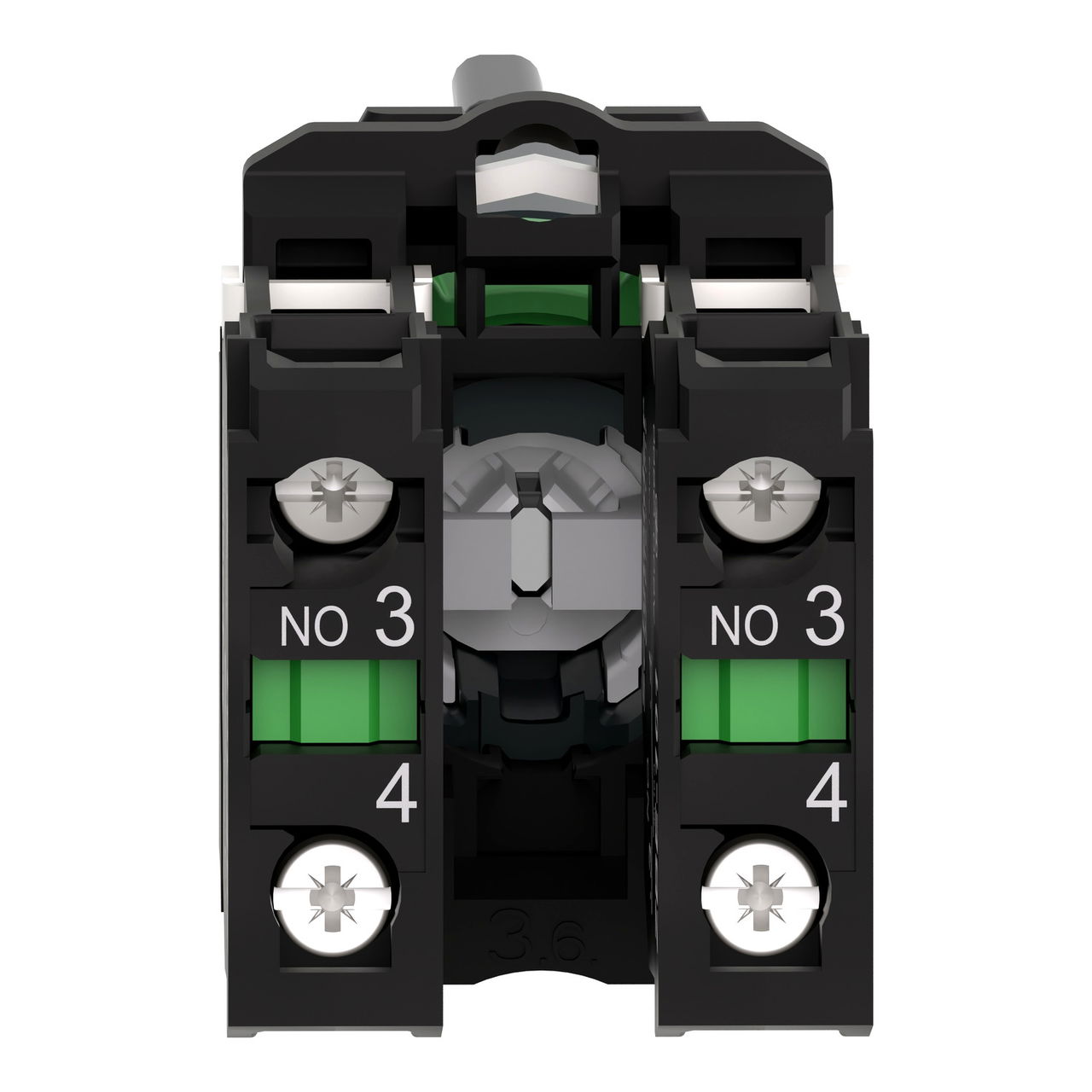 Harmony XB5, Key switch selector, plastic, black, Ø22, key n°455, 3 positions, stay put, 2 NO – Image 2 of 9