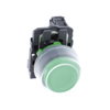 Harmony XB5, Push button, plastic, projecting, green, Ø22, spring return, booted, unmarked, 1 NO