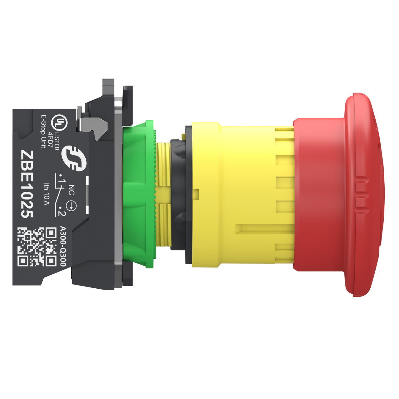 Emergency stop switching off, Harmony XB5, grey plastic, red mushroom 40mm, 22mm, trigger turn to release, 2NC, push in – Image 6 of 10