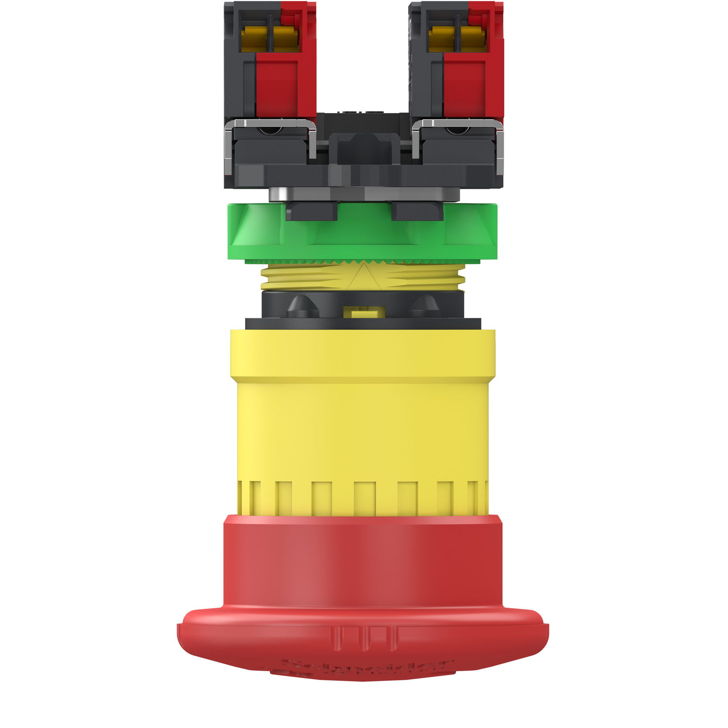 Emergency stop switching off, Harmony XB5, grey plastic, red mushroom 40mm, 22mm, trigger turn to release, 2NC, push in – Image 5 of 10