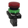 Red complete pilot light Ø22 plain lens for BA9s bulb 250V