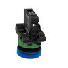Pilot light, Harmony XB5, grey plastic, blue, 22mm, universal LED, plain lens, 24V AC DC