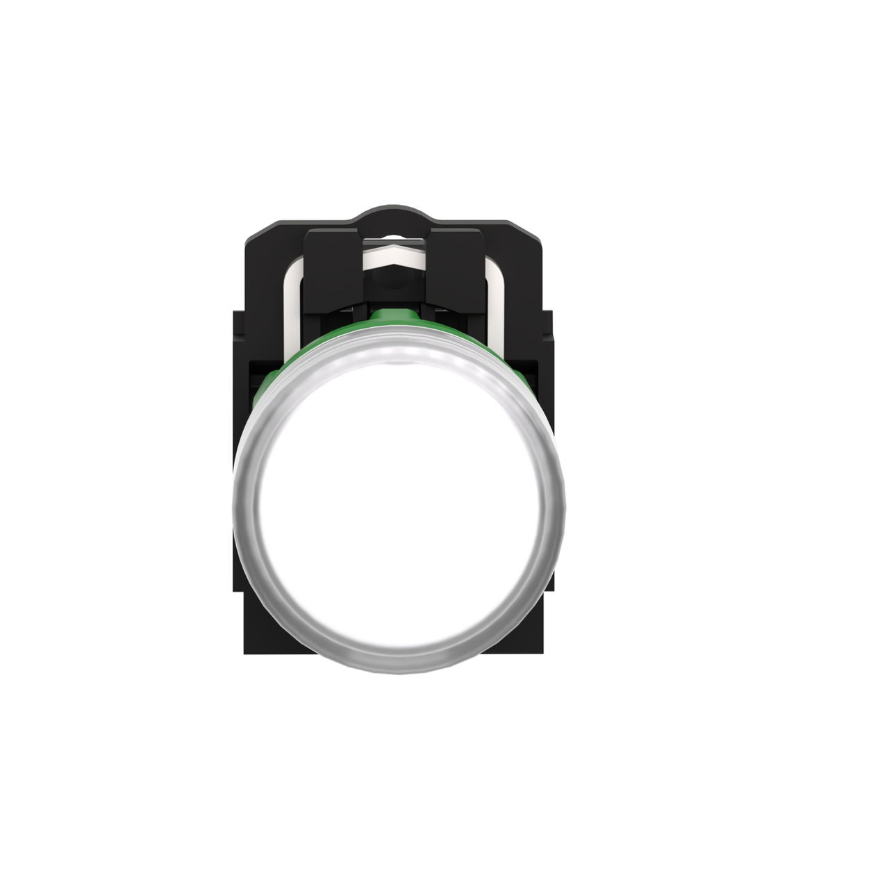Pilot light, Harmony XB5, grey plastic, white, 22mm, universal LED, plain lens, 230...240V AC – Image 4 of 8