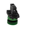 Pilot light, Harmony XB5, grey plastic, green, 22mm, universal LED, plain lens, 230...240V AC