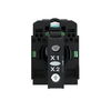 Pilot light, Harmony XB5, grey plastic, green, 22mm, universal LED, plain lens, 230...240V AC