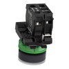 Illuminated push button, Harmony XB5, plastic, white flush, 22mm, universal LED, plain lens, 1NO, 24V AC DC