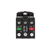 Illuminated push button, Harmony XB5, grey bezel, white flush, 22mm, universal LED, spring return, 1NO + 1NC, 24V AC