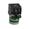 Illuminated push button, Harmony XB5, grey bezel, white flush, 22mm, universal LED, spring return, 1NO + 1NC, 24V AC