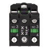 Illuminated push button, Harmony XB5, plastic, green flush, 22mm, universal LED, plain lens, 2NO, 24V AC DC