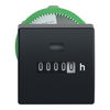 Betriebsstundenzähler, Harmony XB5, Kunststoff, schwarz, 22mm, 5 stellige Anzeige, ohne Reset, 12-24V ACDC