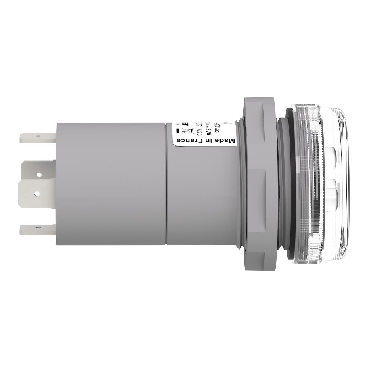 Pilot light 3 phases voltage, indicator with 3 LED, white, 400 V AC – Image 6 of 9