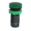 Monolithic pilot light, Harmony XB5, grey plastic, green, 22mm, universal LED, plain lens, 24V AC DC