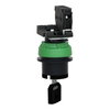 FLUSH MOUNTED SELECTOR SWITCH KEY 455 2 POS KEY RELEASE LEFT 1NO SCREW CLAMP