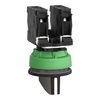 FLUSH MOUNTED SELECTOR SWITCH LONG HANDLE 3 POS STAY PUT 2NO SCREW CLAMP