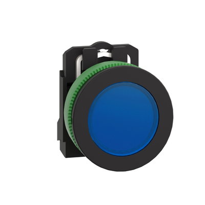 Signallampa blå infälld 24V