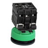 Leuchtdrucktaster, Harmony XB5F, Kunststoff, 30mm, grün, universelle LED, 1S+1Ö, 230V AC