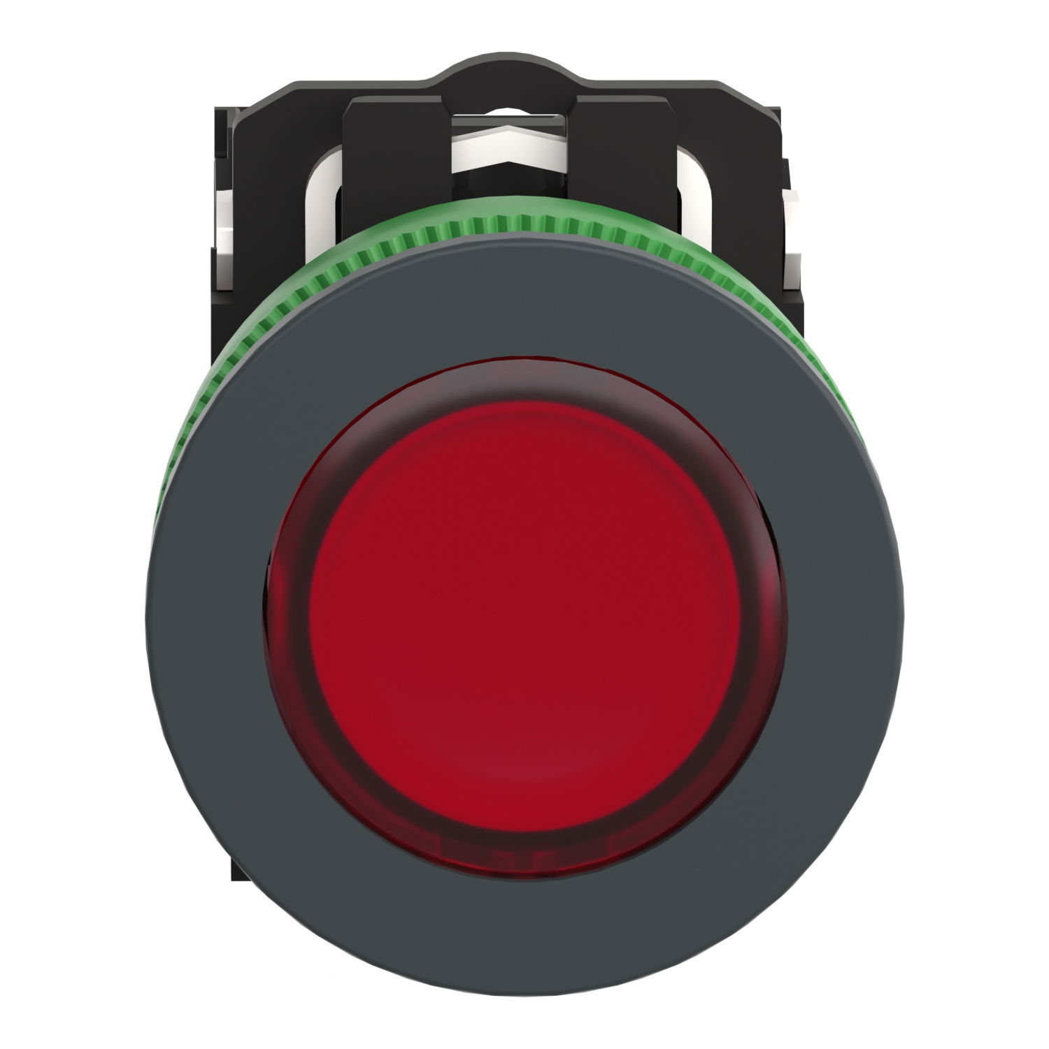 Illuminated push button, Harmony XB5,  plastic, red, 30mm, universal LED, 1NO + 1NC, 24V AC DC – Image 4 of 10