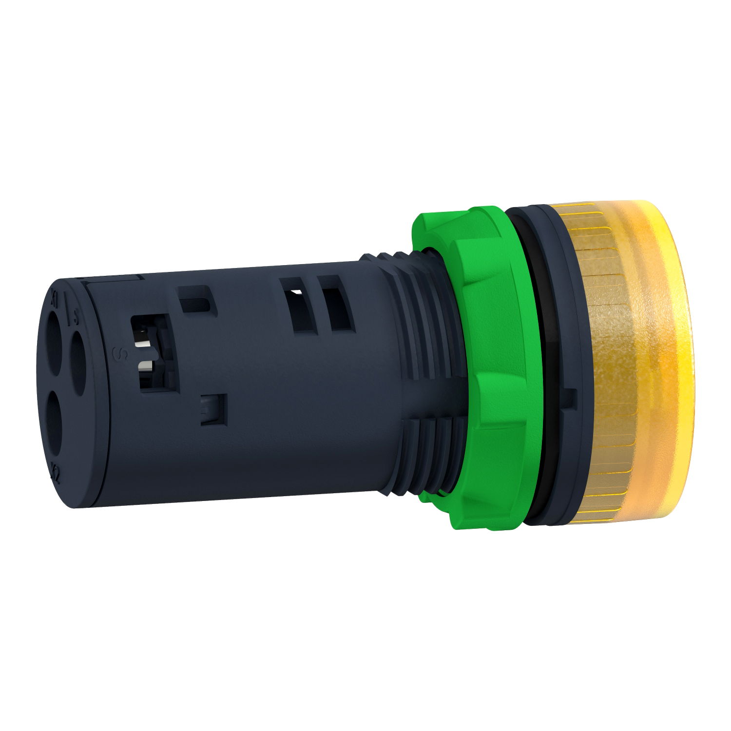 Harmony XB5, Illuminated buzzer, plastic, yellow, Ø22, continuous or intermittent tone, 110...120 V AC – Image 3 of 7