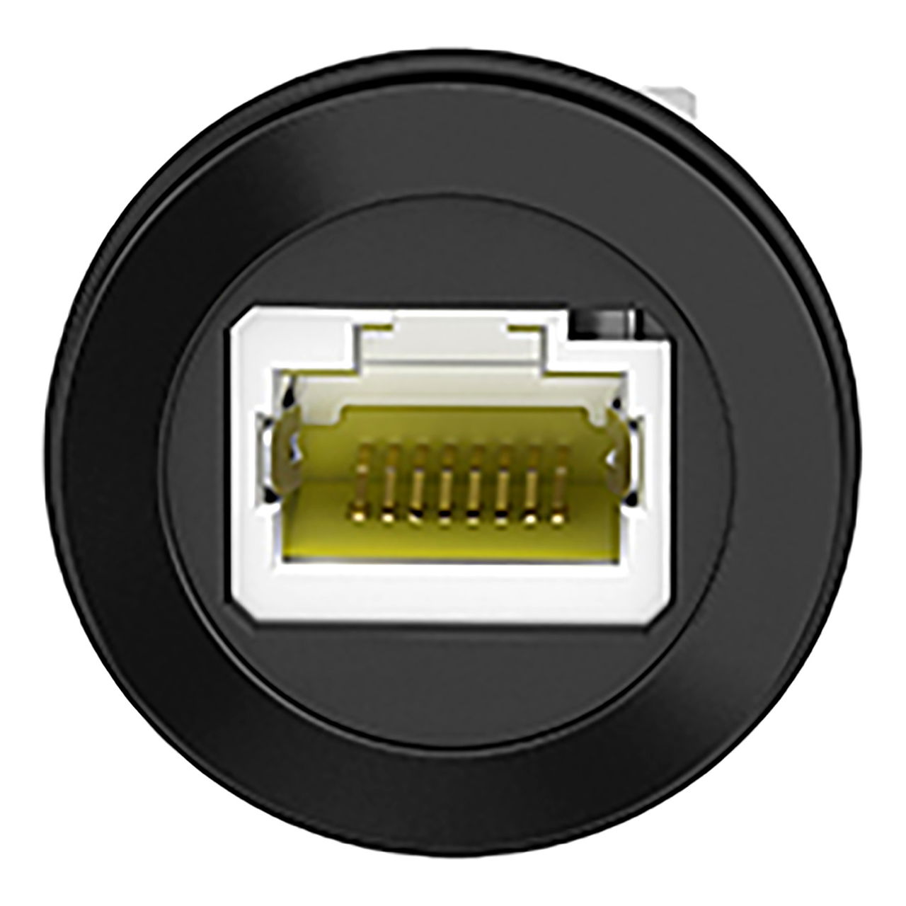 Panel mounted RJ45 port, plastic, Ø22, for ethernet interface, RJ45 jack – Image 4 of 10