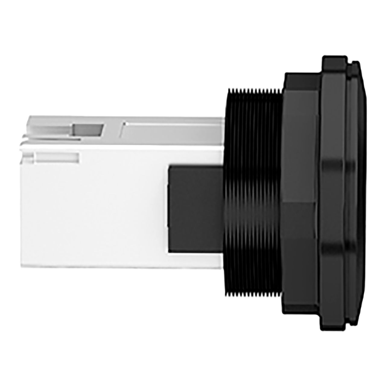 Panel mounted RJ45 port, plastic, Ø22, for ethernet interface, RJ45 jack – Image 6 of 10