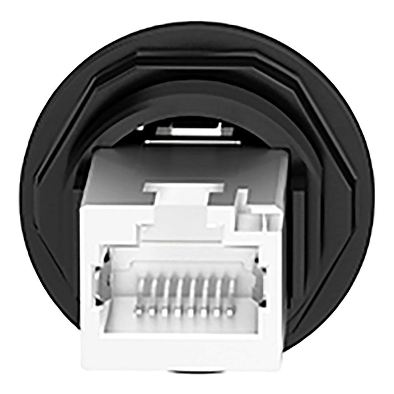 Panel mounted RJ45 port, plastic, Ø22, for ethernet interface, RJ45 jack – Image 2 of 10