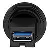 Panel mounted USB 3.0 port, plastic, Ø22, for USB interface jack type A