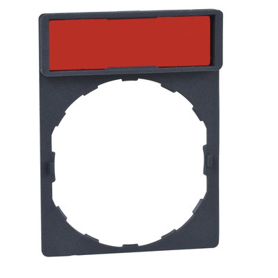 Legend holder 24 x 48 mm for legend 8 x 21 mm unmarked