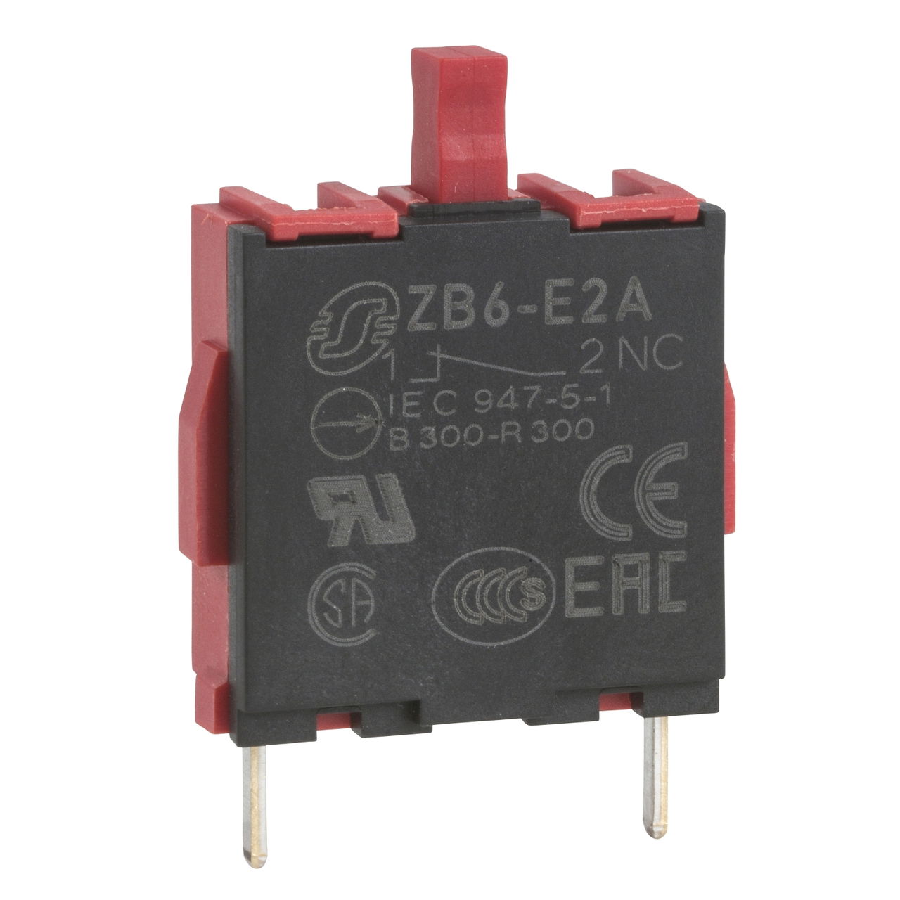 Single contact block for head Ø16 1NC pins for PCB