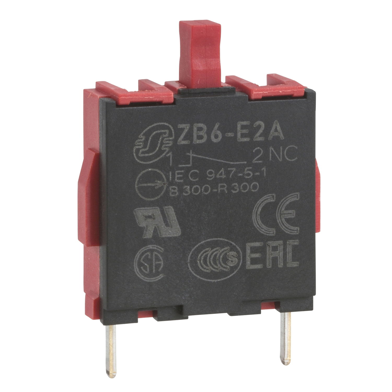 Single contact block for head Ø16 1NC pins for PCB