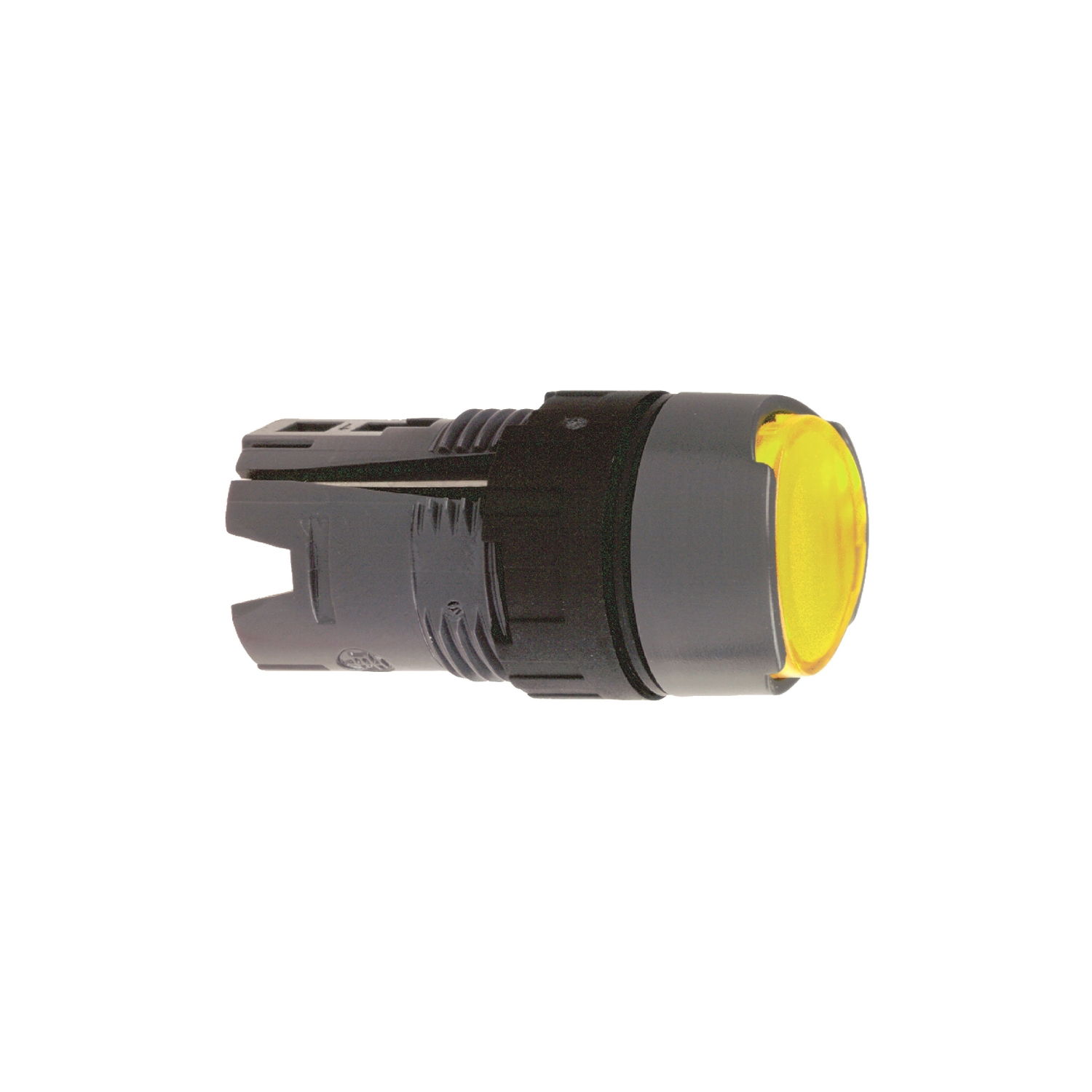 Yellow flush illuminated pushbutton head Ø16 spring return 12...24V