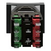 Green rectang flush complete illum pushbutton Ø16 spring return 1NO+1NC 12...24V