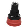 Complete non illuminated mushroom head push button, Harmony XB6E, Ø 16 mm Emergency stop, Ø 32 mm turn/pull to release, 2NC